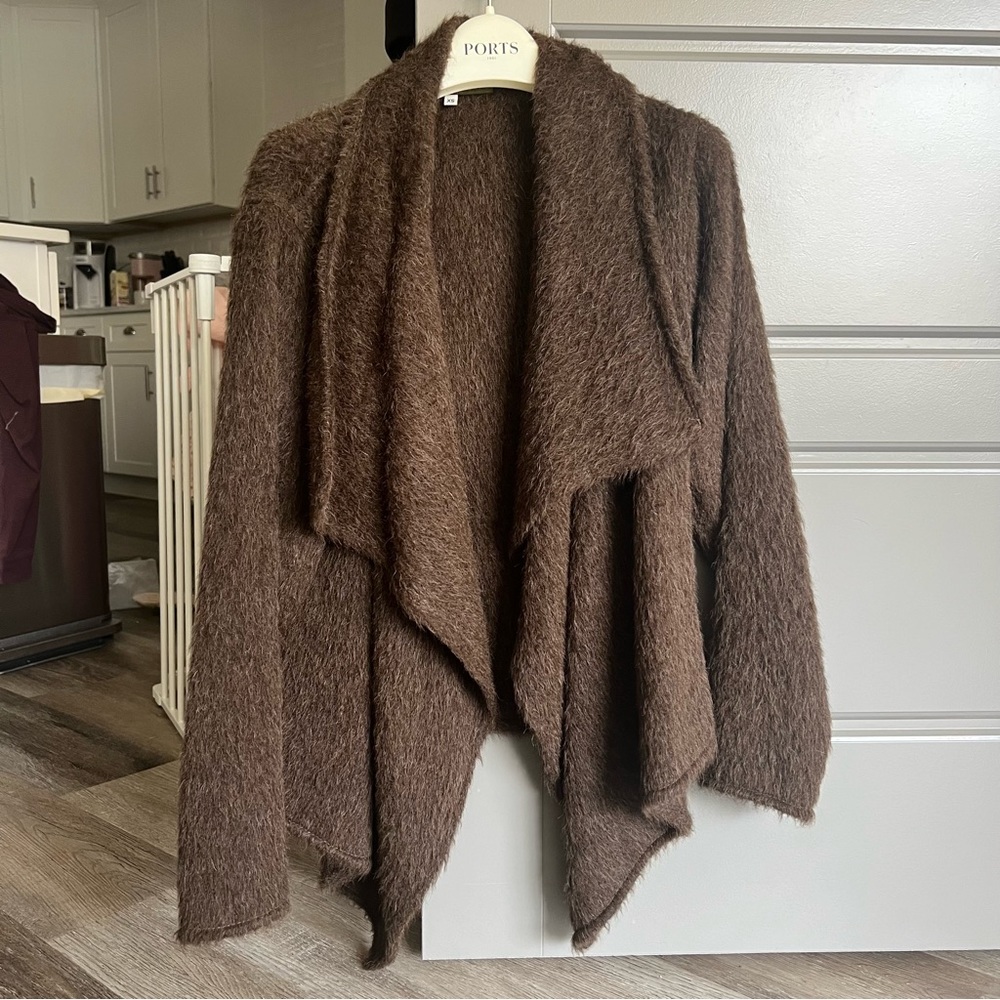 Peruvian Connection alpaca and wool slouchy cardigan style jacket - Picture 6 of 8